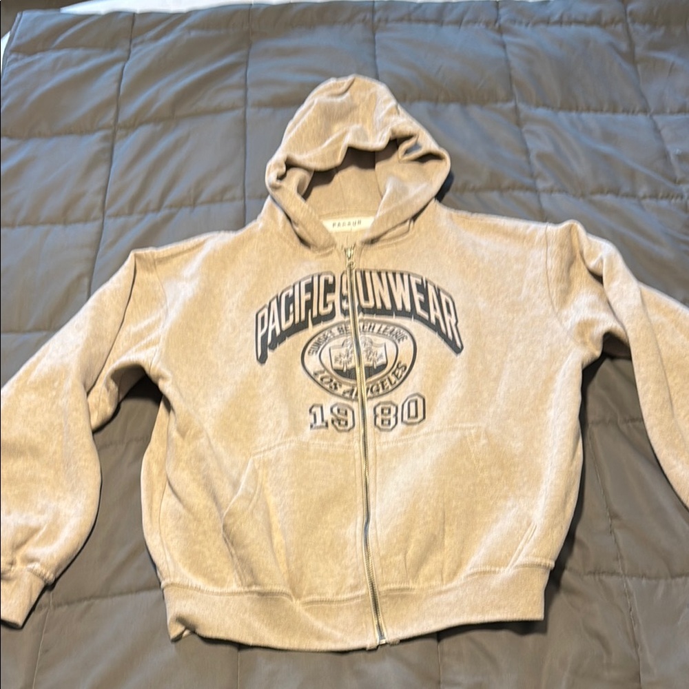 Pacific Sunwear Kids Tan Hoodie Jacket